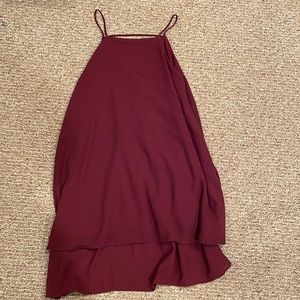 CHARLOTTE RUSSE MAROON SWING DRESS